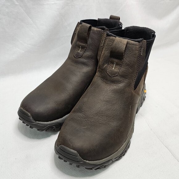 Merrell Moab Adventure Chelsea Boots Brown Leather J88453 Waterproof Mens Size 8 - Picture 4 of 13